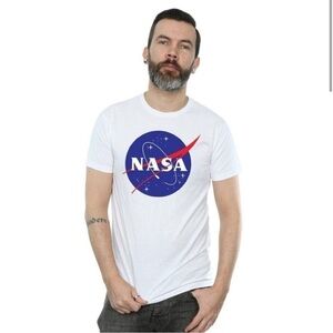 NASA Mens Insignia Logo T-Shirt / White